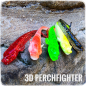 Preview: 3d Perchfighter ein Gummiköder für den Barsch im 5-Farben Set