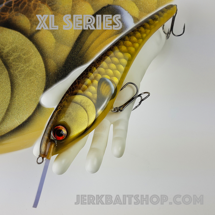 XL handmade Custom Wobbler Typ 01 Golden Carp